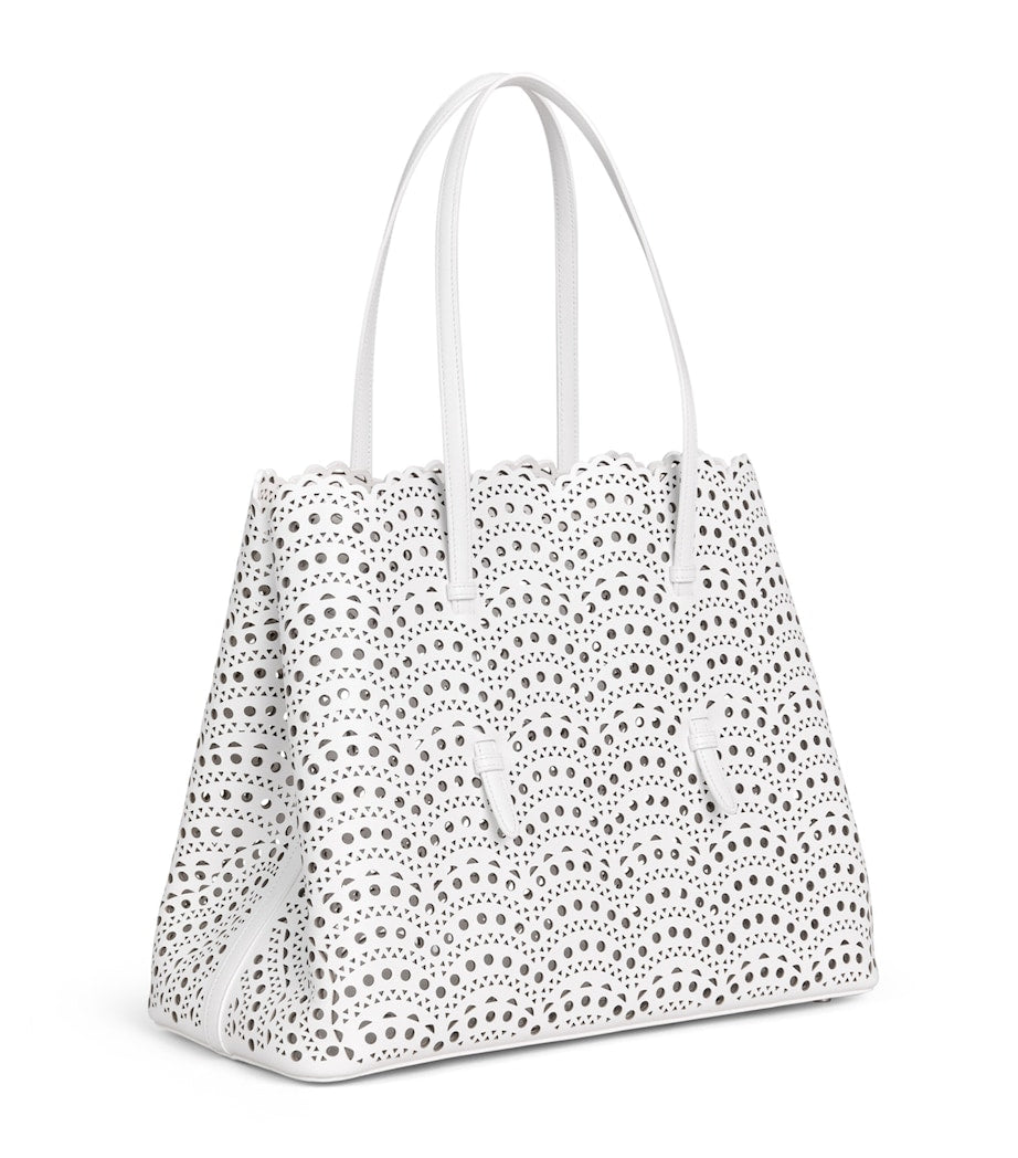Alaïa Mina Vienne leather top handle bag, imported from the UK