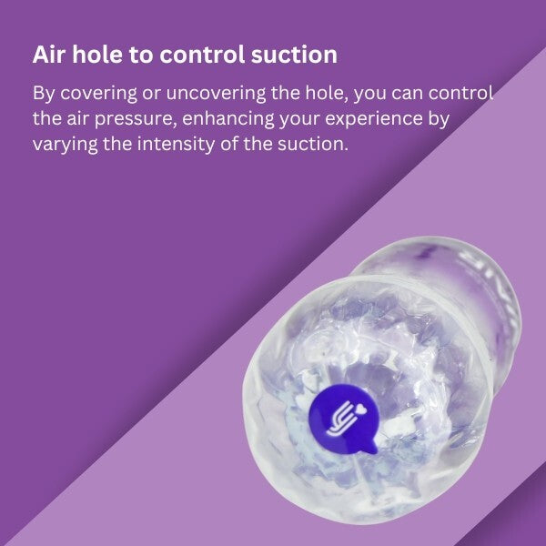Rev-Air reusable masturbation cup in see-through case (British brand)