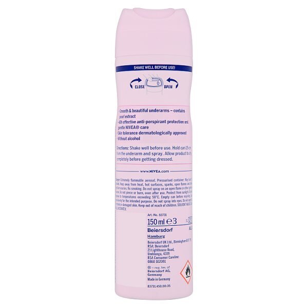 NIVEA Anti-Perspirant Deodorant Spray Pearl & Beauty 150ml GOODS Superdrug   