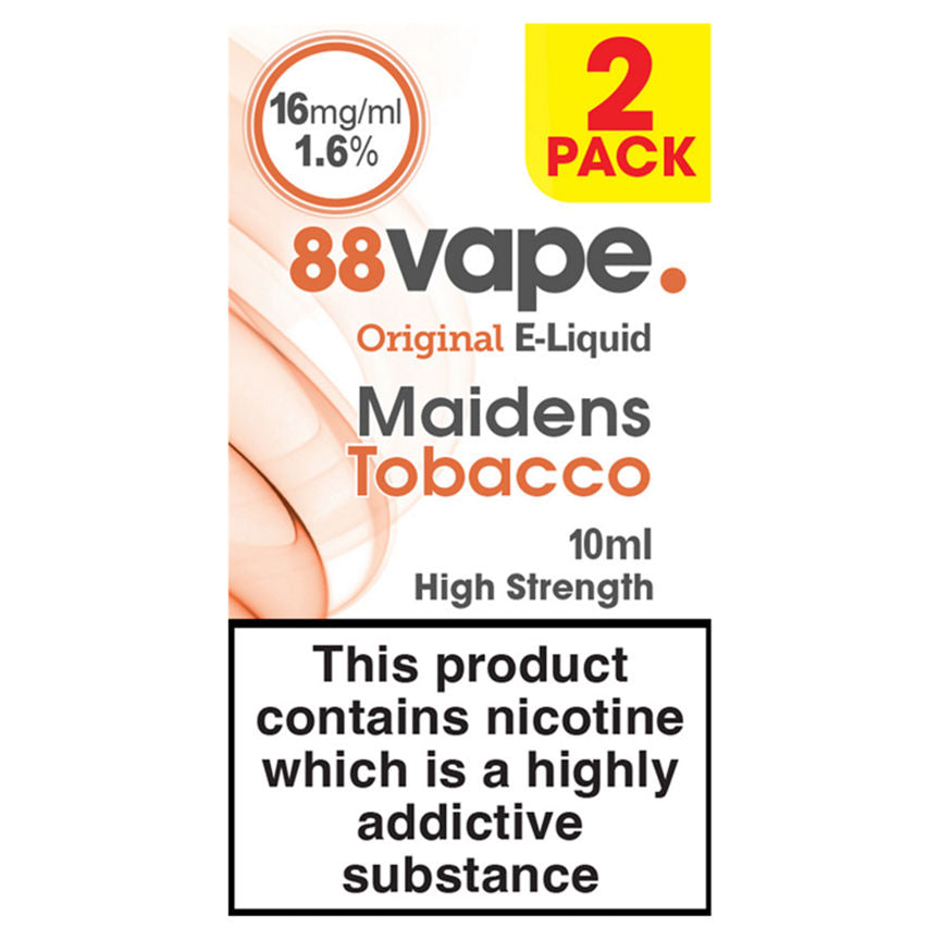 88Vape Original E-Liquid Maidens Tobacco