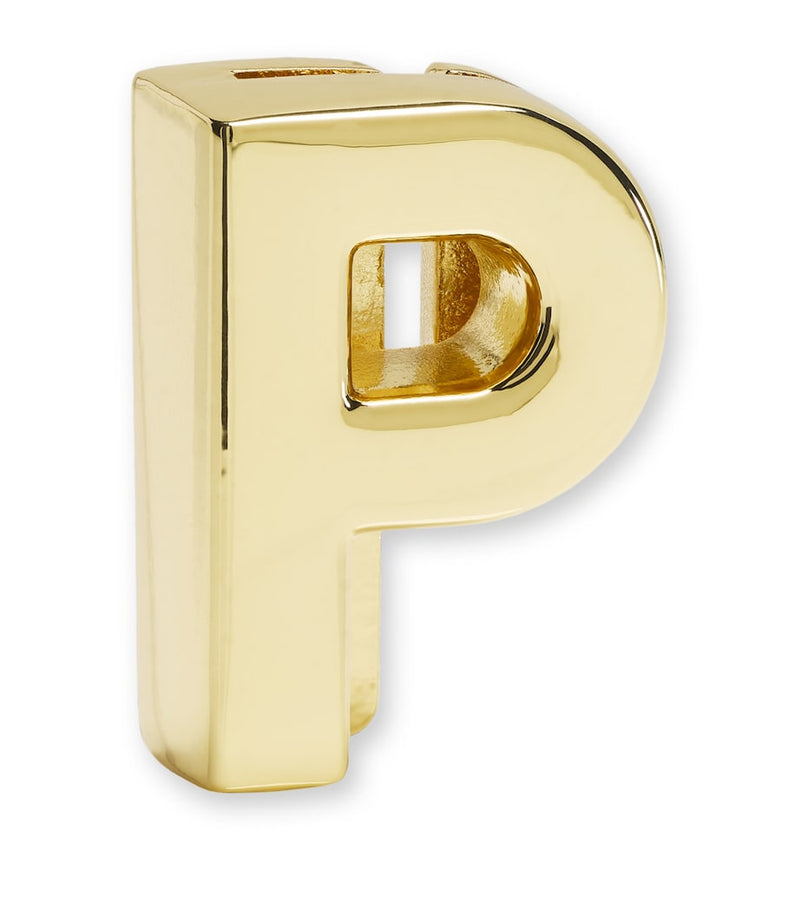 Moleskine gold-plated P notebook charm (British brand)
