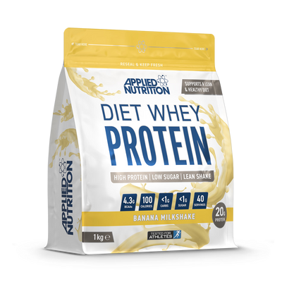 Holland & Barrett Applied Nutrition Diet Whey Protein Banana Milkshake 1kg- Buy online at McGrocer