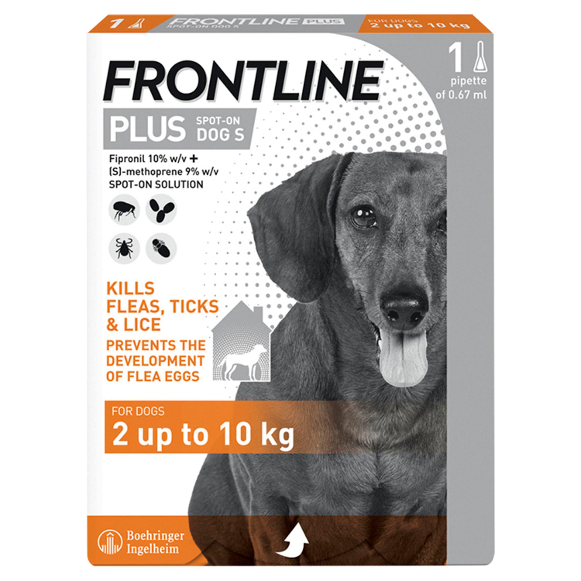 Frontline Plus Flea & Tick Treatment Small Dog 2 up to 10kg x1 GOODS Sainsburys   