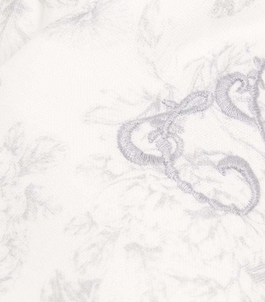 Tartine et Chocolat cotton Toile de Jouy bib, imported from the UK