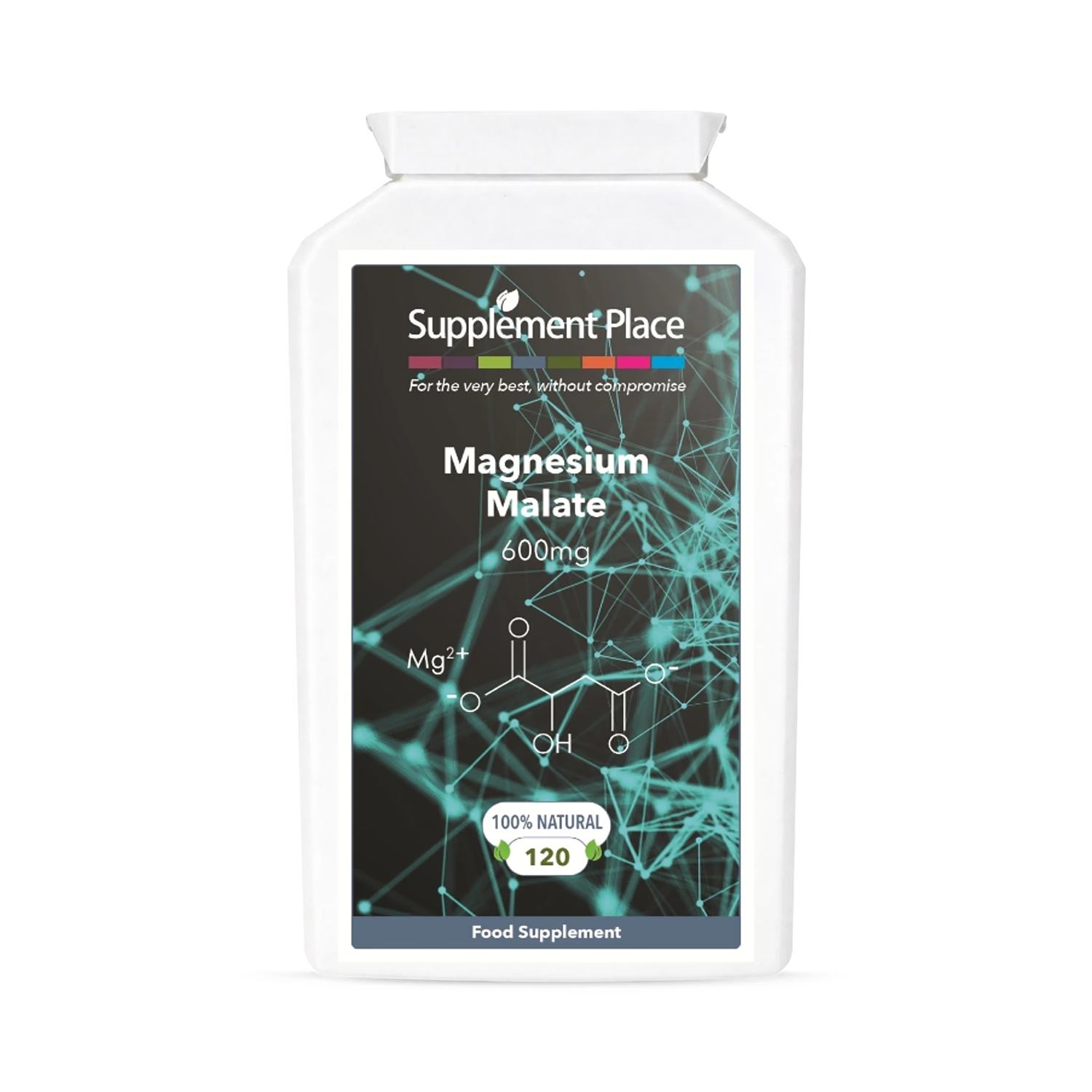 Supplement Place magnesium malate 560mg 120 capsules (British brand)