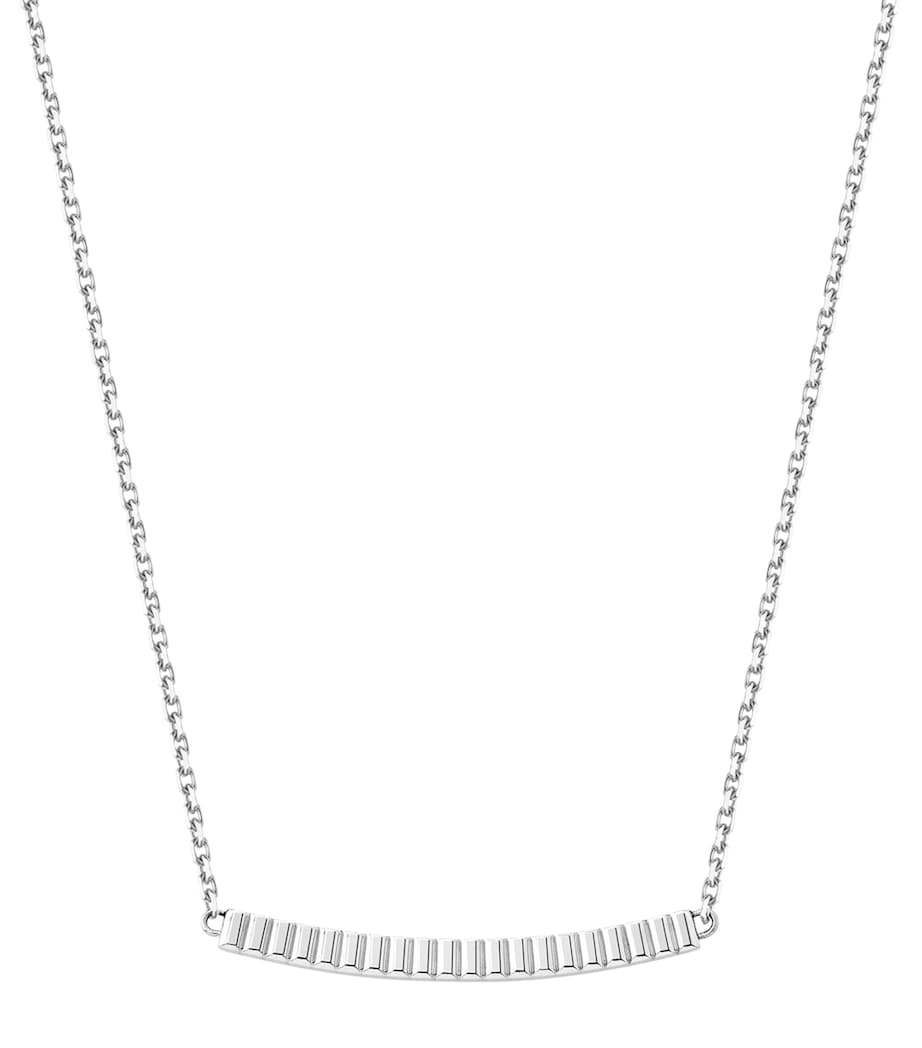 Boucheron Quatre Grosgrain pendant necklace 18kt white gold (British brand)