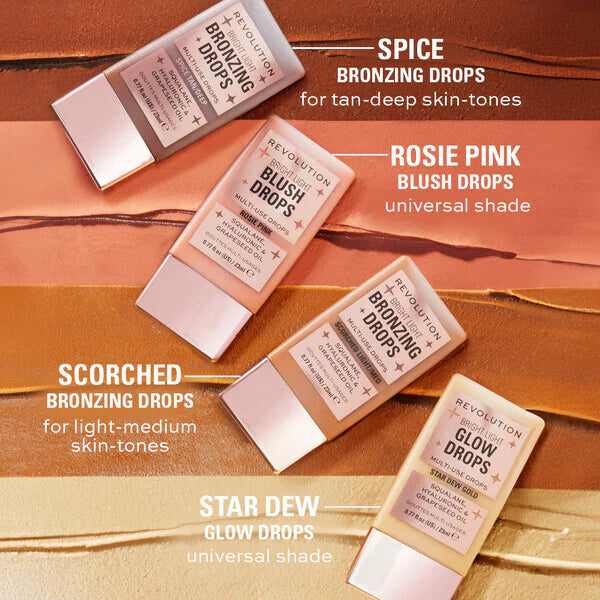 Revolution Blush Drops Pink Rosie, imported from the UK