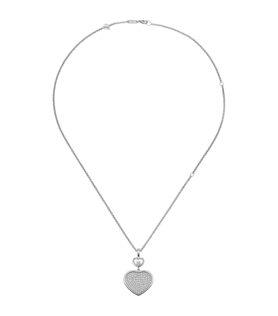 Chopard white gold diamond pendant - British product