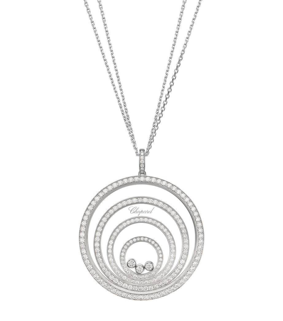 Chopard white gold diamond pendant necklace from Happy Spirit (British brand)