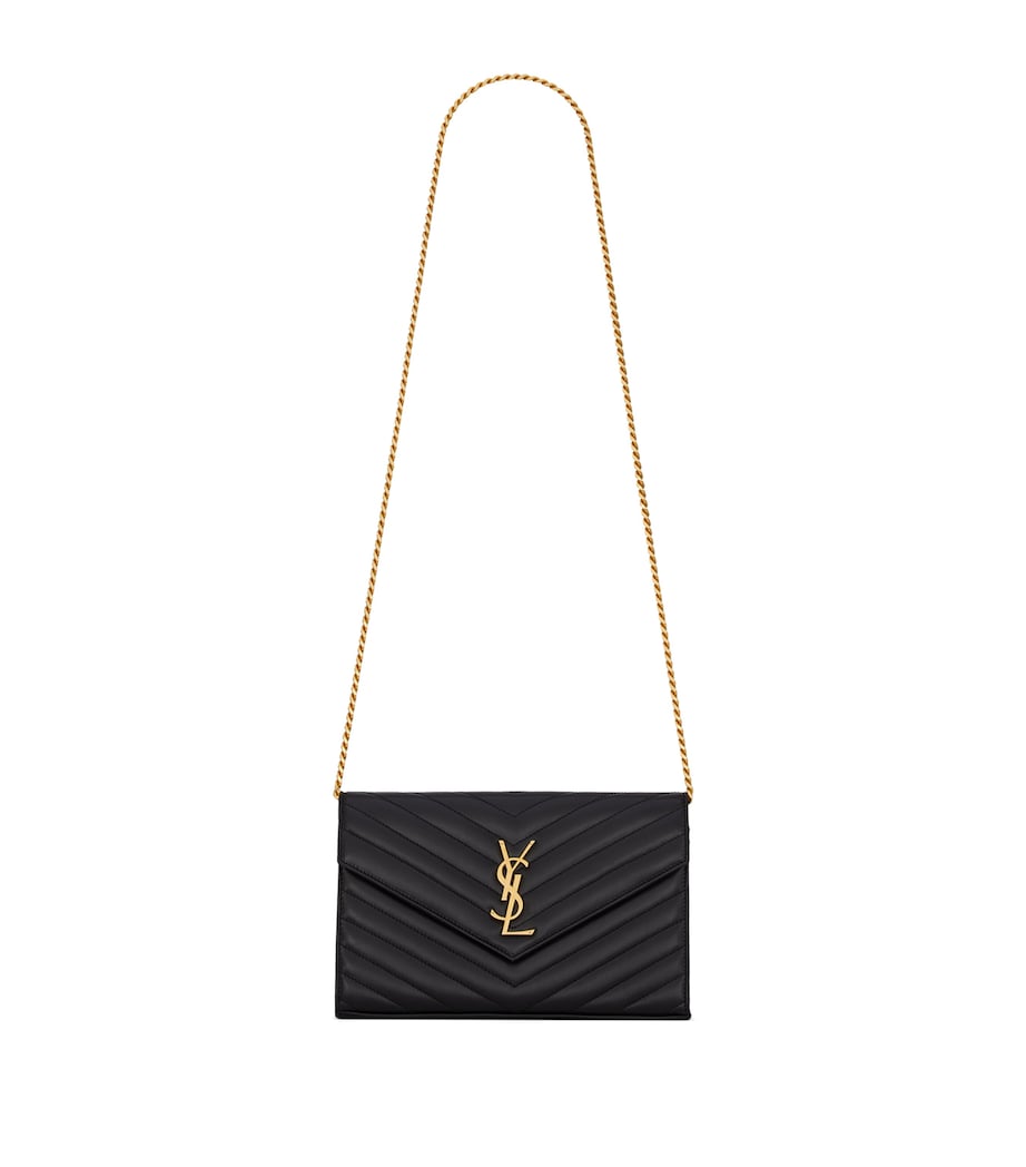 Saint Laurent Envelope wallet bag with YSL monogram - British product