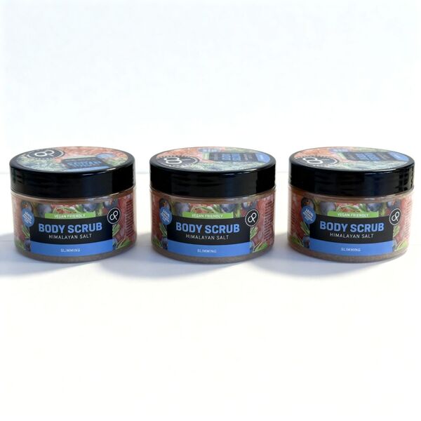 COSMEPICK Himalayan Salt Body Scrub triple pack 3 x 250g, imported from the UK