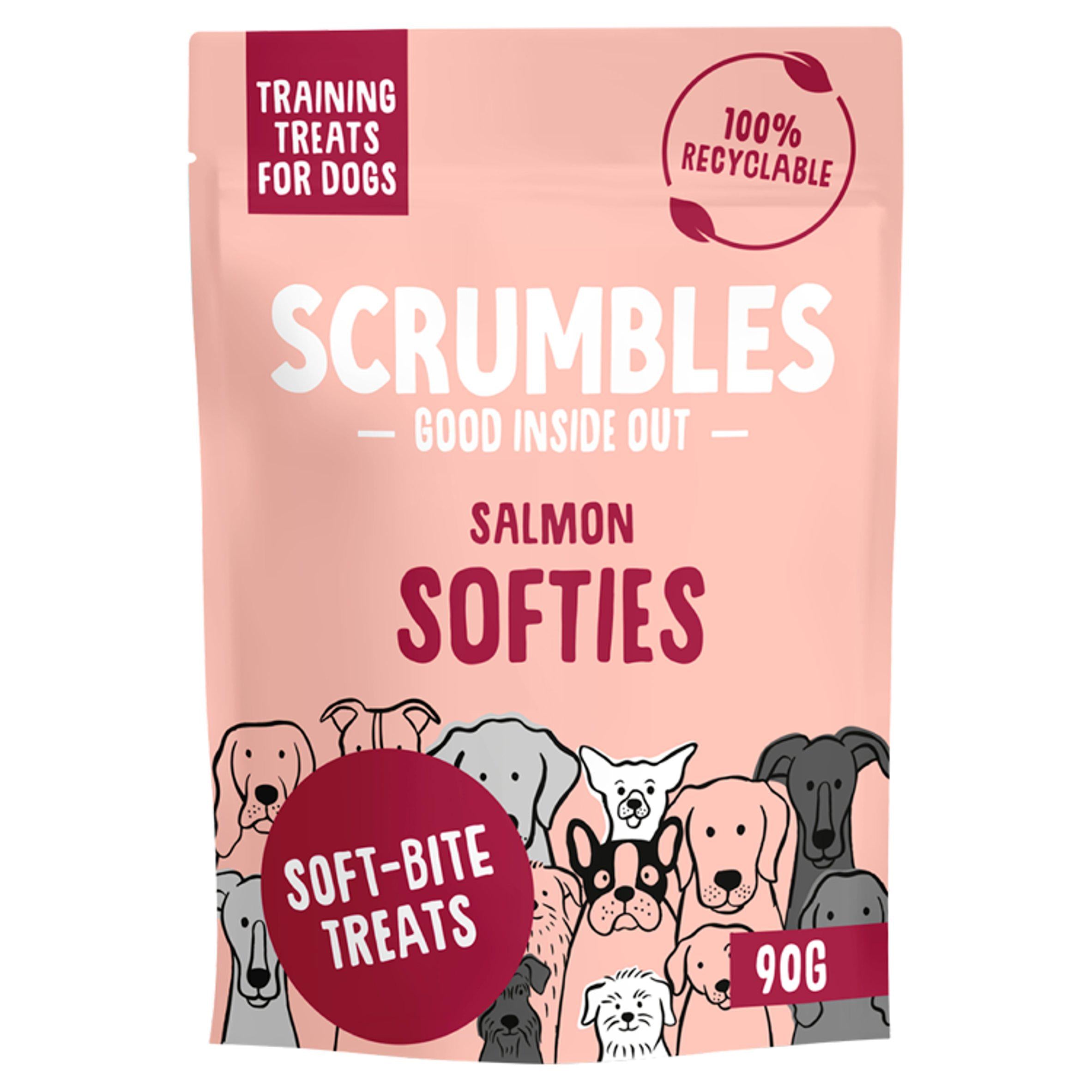 Scrumbles Salmon Natural Dog Treats 90g GOODS Sainsburys   