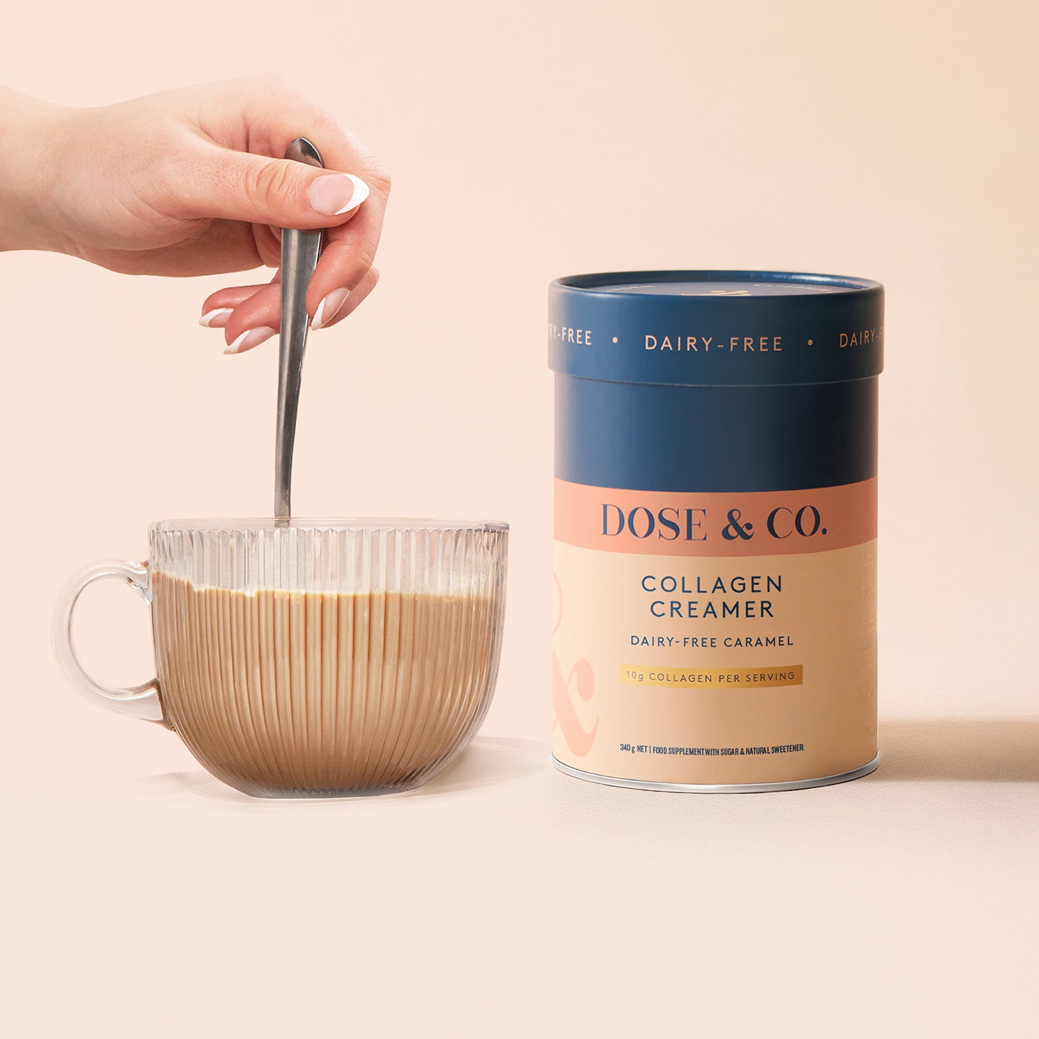 Dose & Co Collagen Creamer Caramel 340g - British product