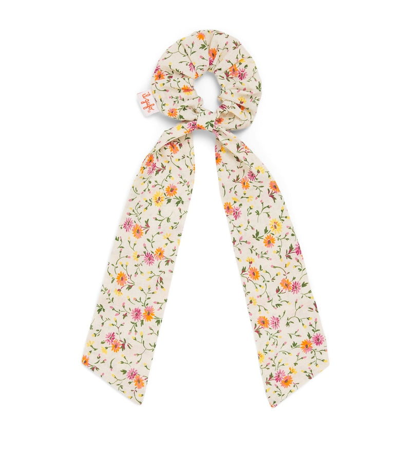 Il Gufo Floral Ribbon Scrunchie for children - British product