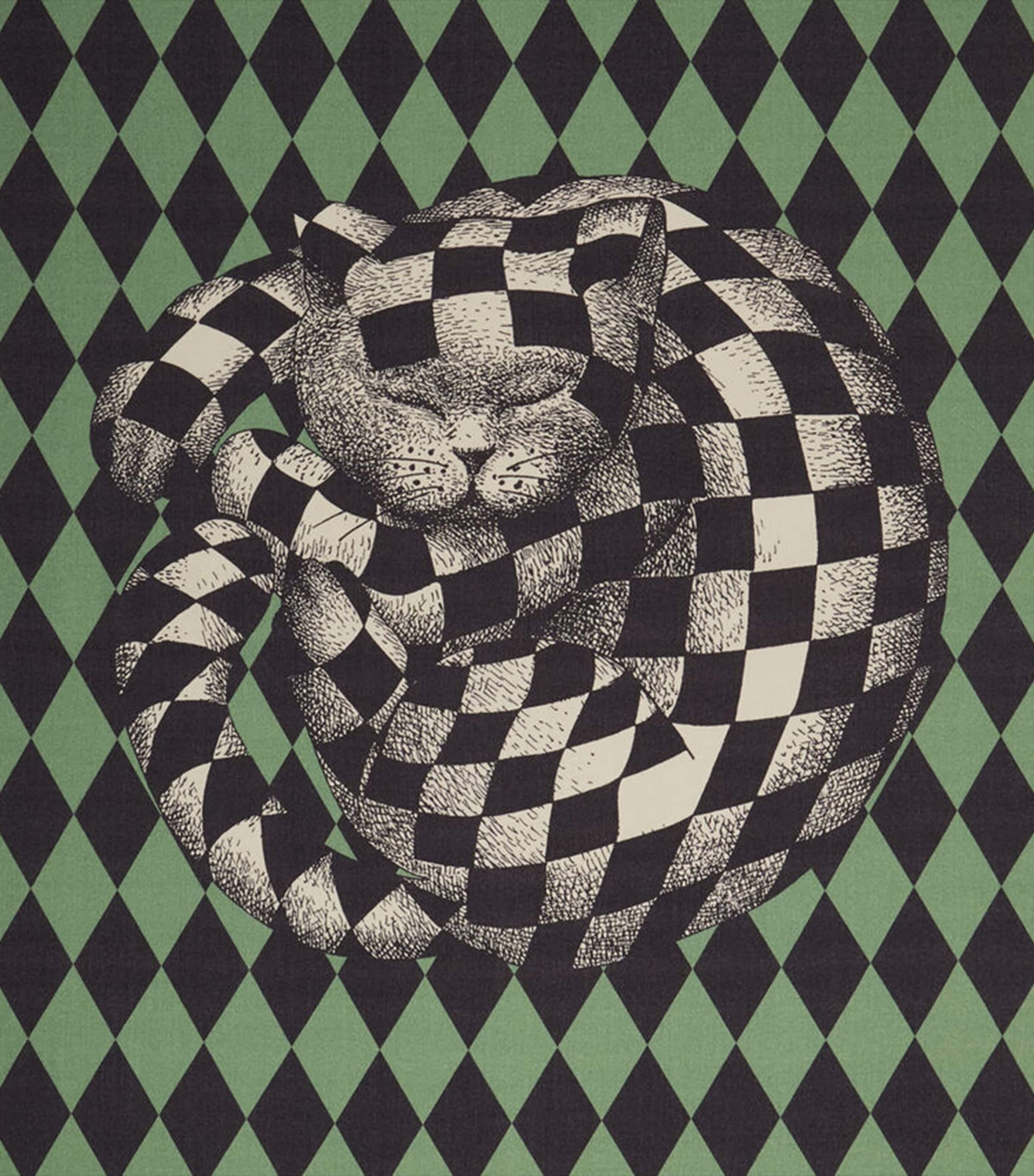 Fornasetti Plaid High Fidelity Losanghe Throw 140cm x 200cm - British product