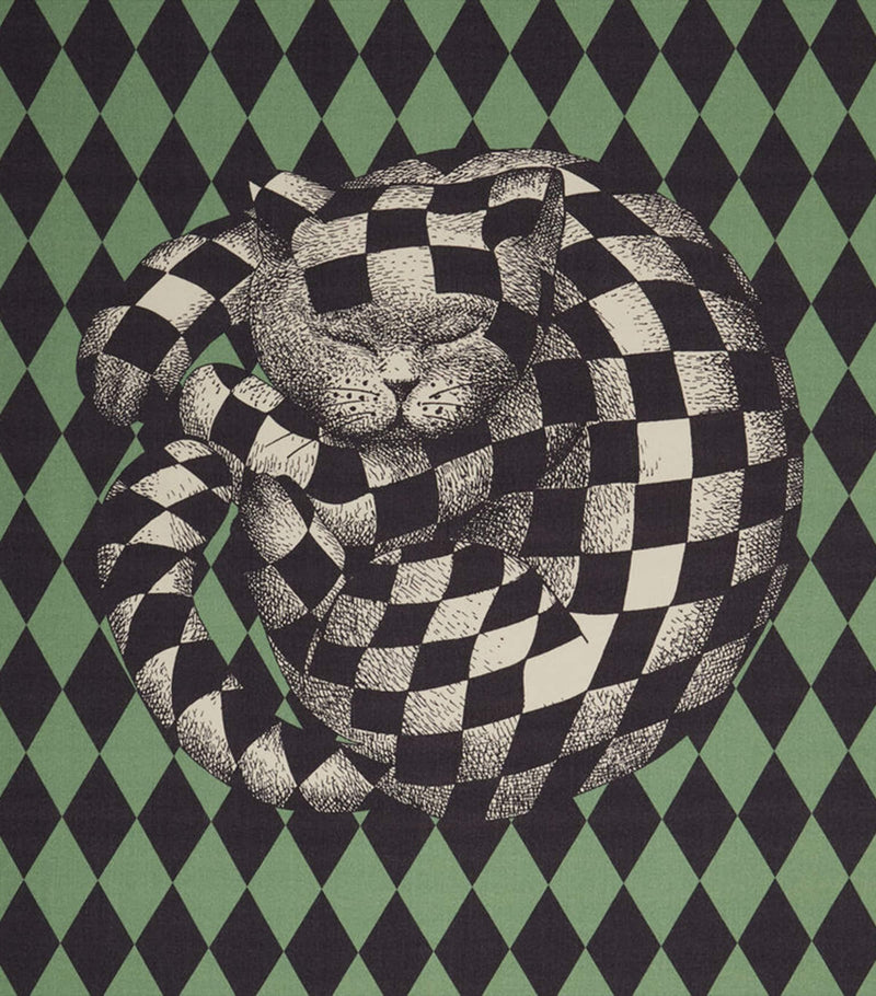 Fornasetti Plaid High Fidelity Losanghe Throw 140cm x 200cm - British product