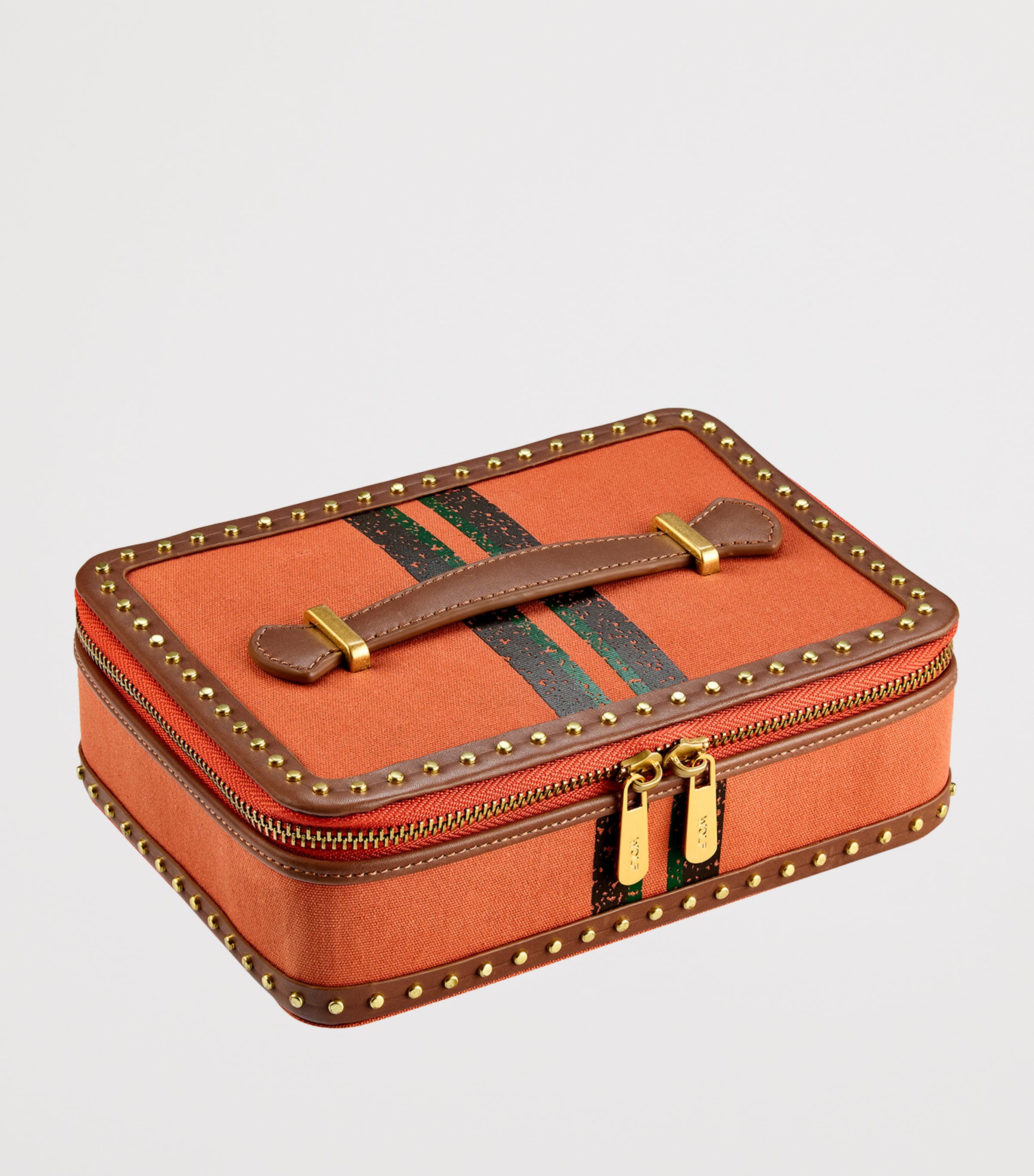 WOLF Ida Travel Zip Jewellery Case (British brand)