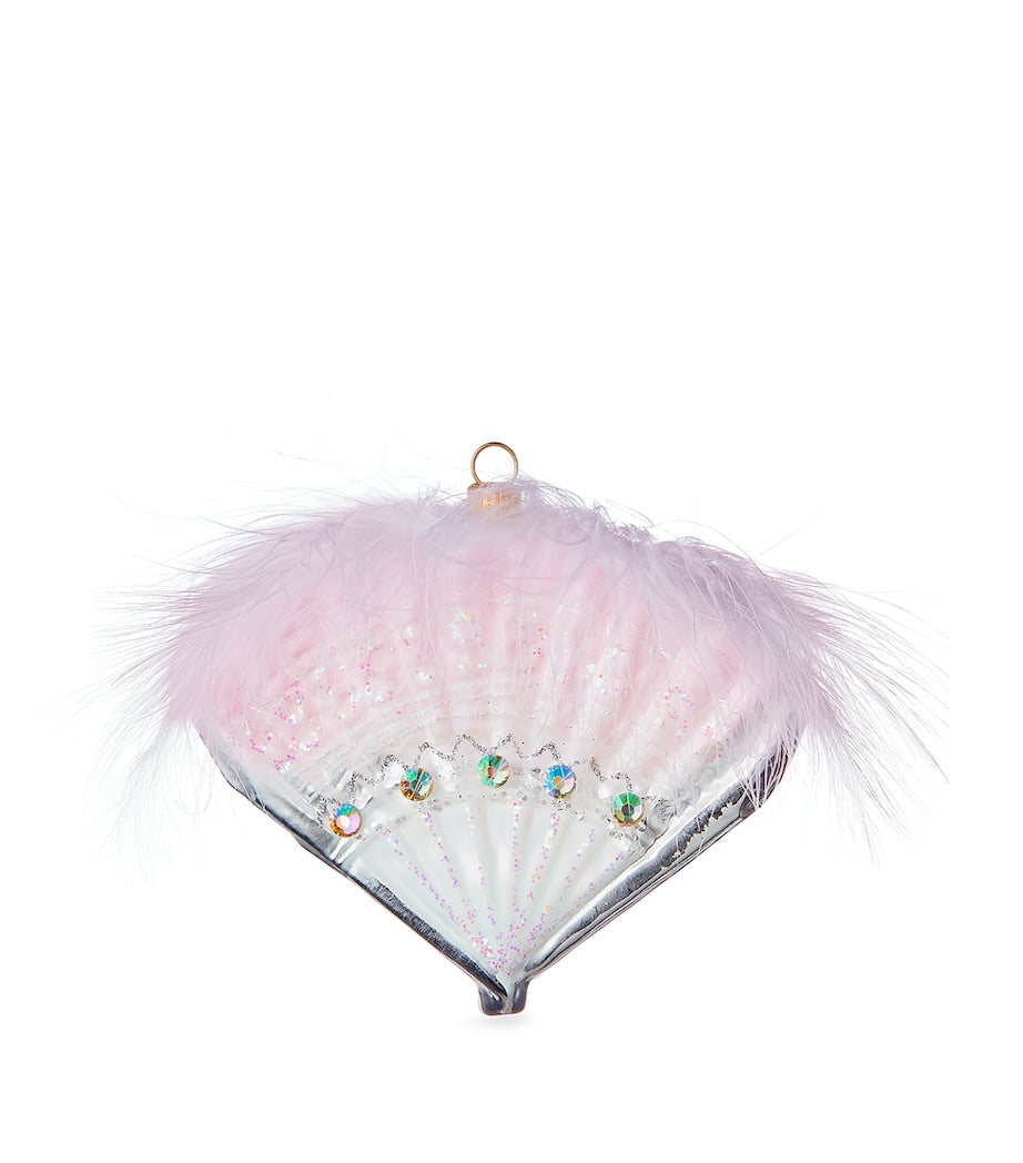 Shimmering Festive Fan-Inspired Christmas Tree Decoration