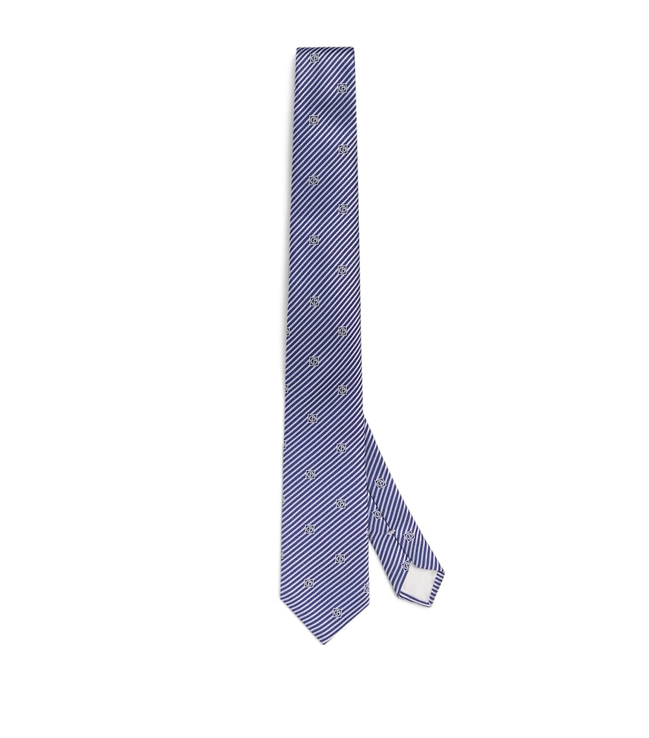 Giorgio Armani silk stripe jacquard tie, imported from the UK