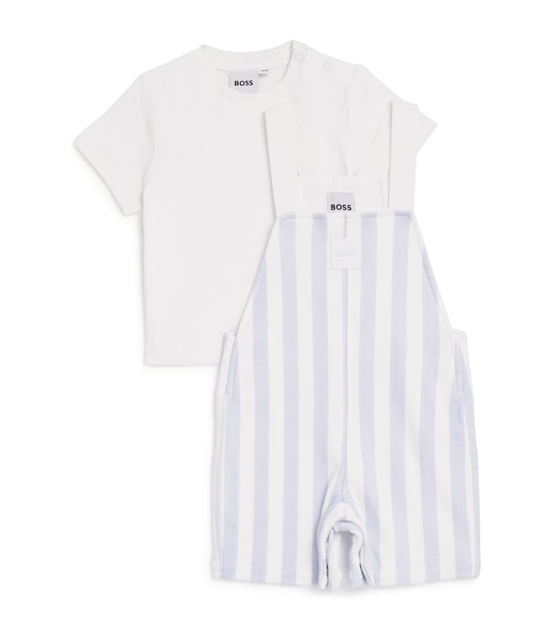BOSS dungarees and T-shirt set for infants 1-18 months - British product