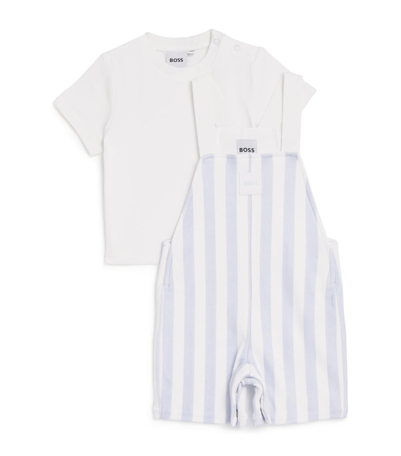 BOSS dungarees and T-shirt set for infants 1-18 months - British product