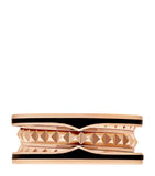 Bvlgari B.zero1 Rock two-band ring rose gold ceramic (British brand)