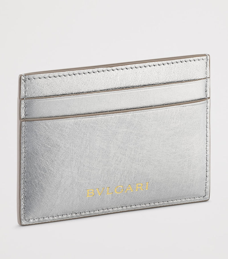 Bvlgari Serpenti Forever metallic leather card holder - British product