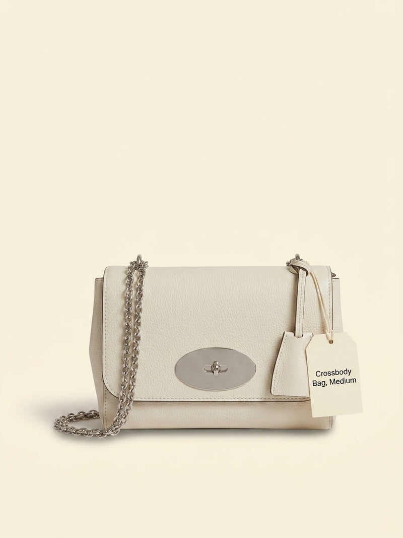 Mulberry Lily leather shoulder bag with chain strap (British brand)