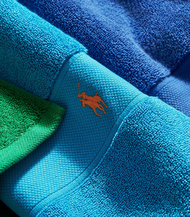 Ralph Lauren Polo Player hand towel 50cm x 100cm, imported from the UK