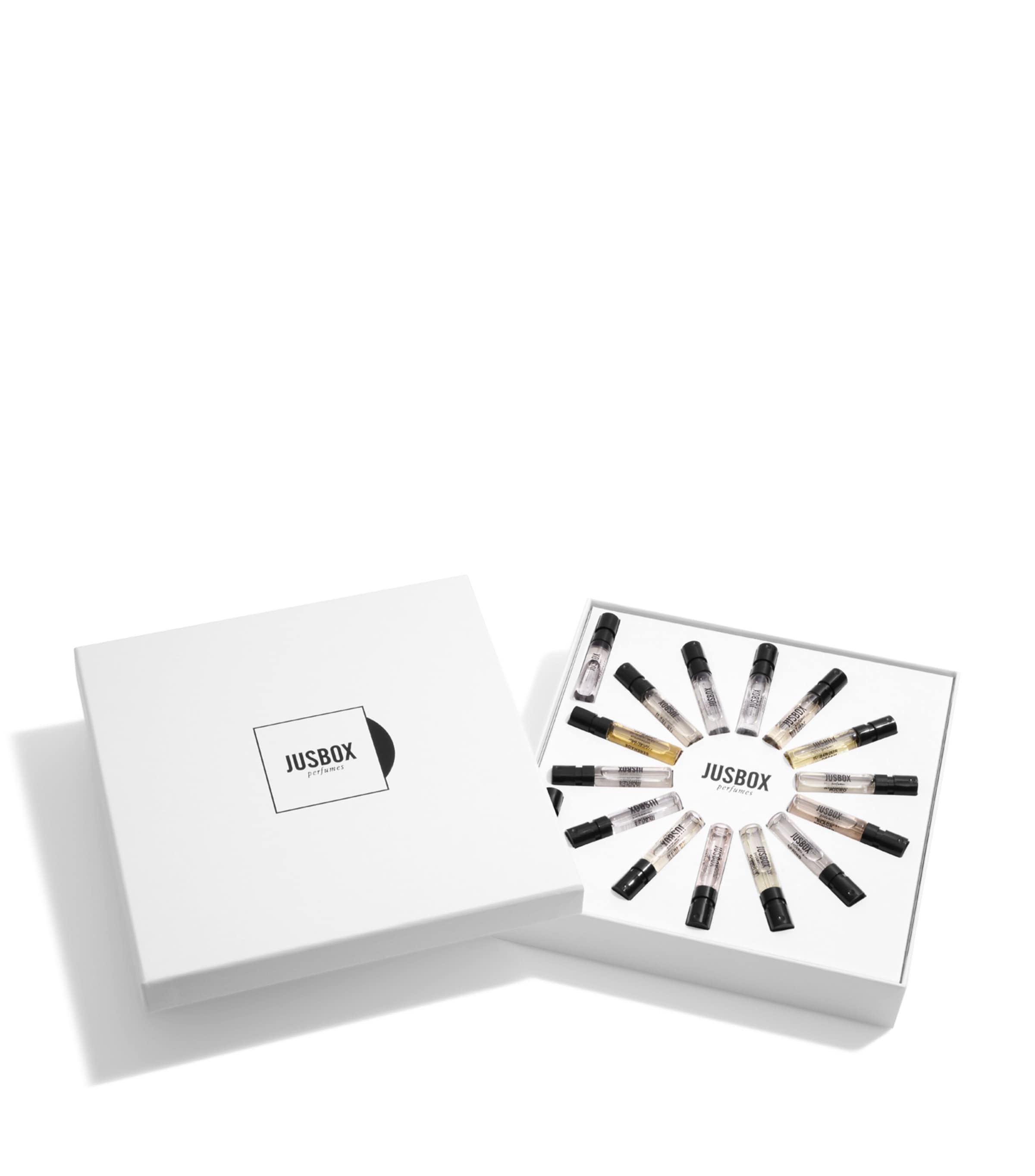 JUSBOX Discovery Eau de Parfum Fragrance Gift Set 16 x 1.5ml, UK version