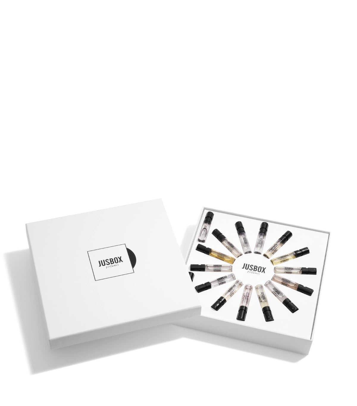 JUSBOX Discovery Eau de Parfum Fragrance Gift Set 16 x 1.5ml, UK version