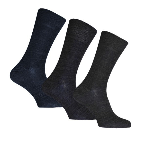 Simply s Mens Super Soft Bamboo Socks (Pack Of 3) (6-11) GOODS Superdrug Shade of Blue Melange  