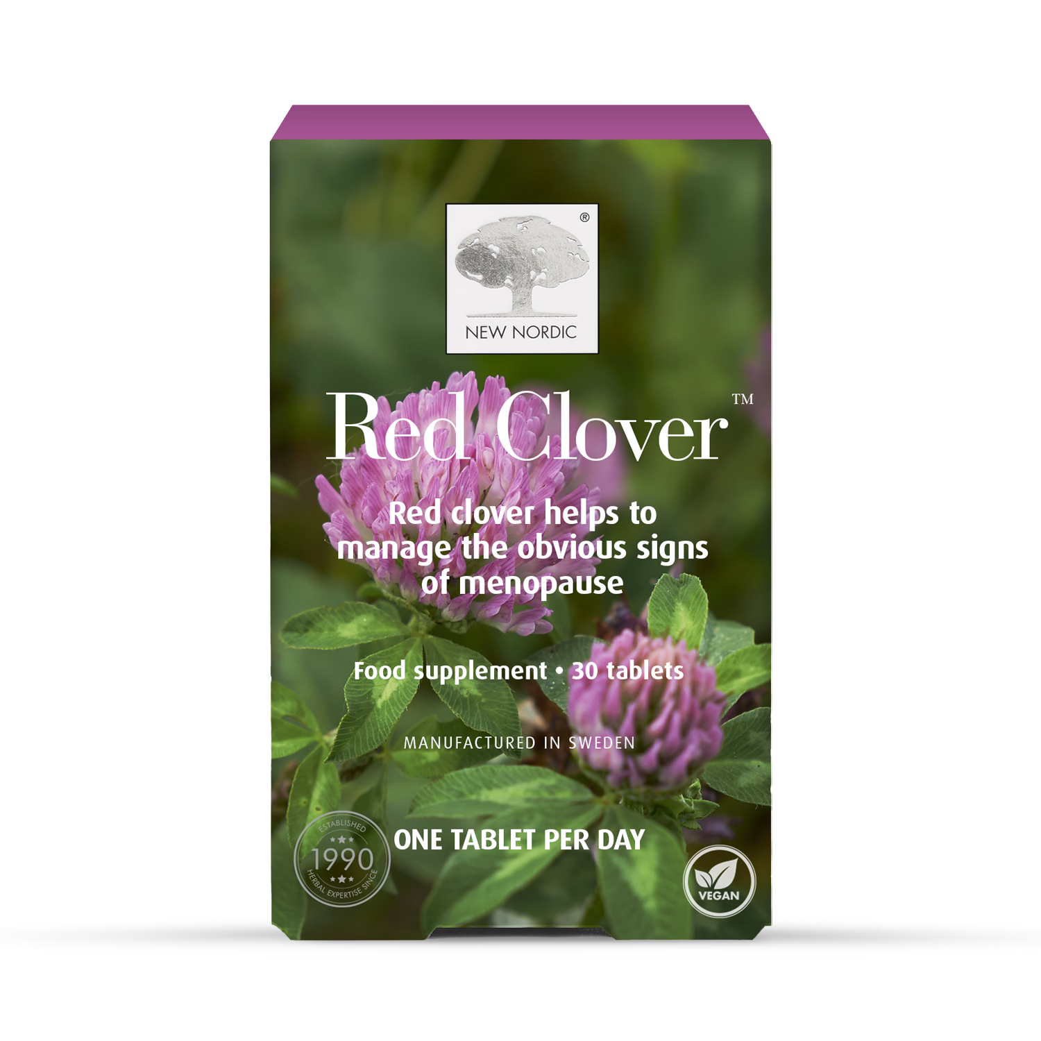 New Nordic Red Clover menopause supplement 30 tablets, UK version