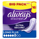 Always Discreet Incontinence Pads Long Plus x16 GOODS Boots   