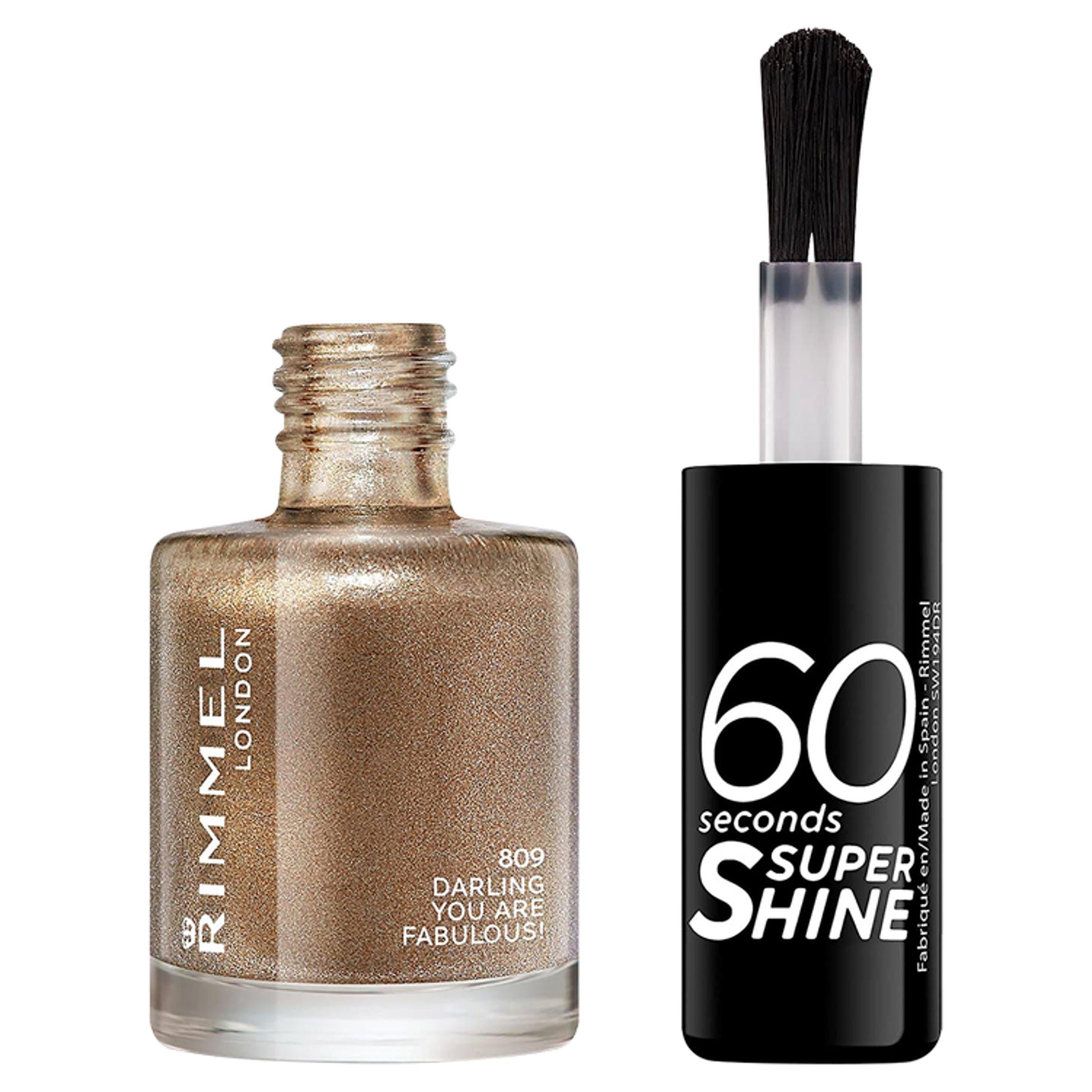 Rimmel London 60 Seconds Super Shine 809 Darling, You Are Fabulous! 8ml All Sainsburys   