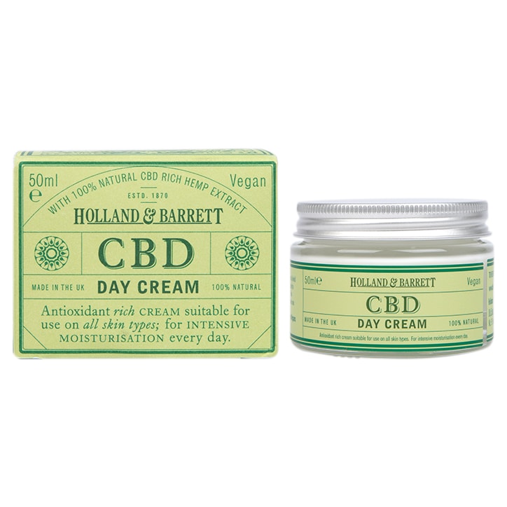 Holland & Barrett CBD Day Cream 50ml CBD Beauty Holland&Barrett   