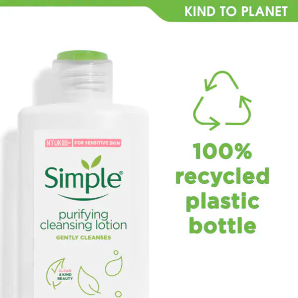 Simple purifying cleansing lotion 200ml (British brand)