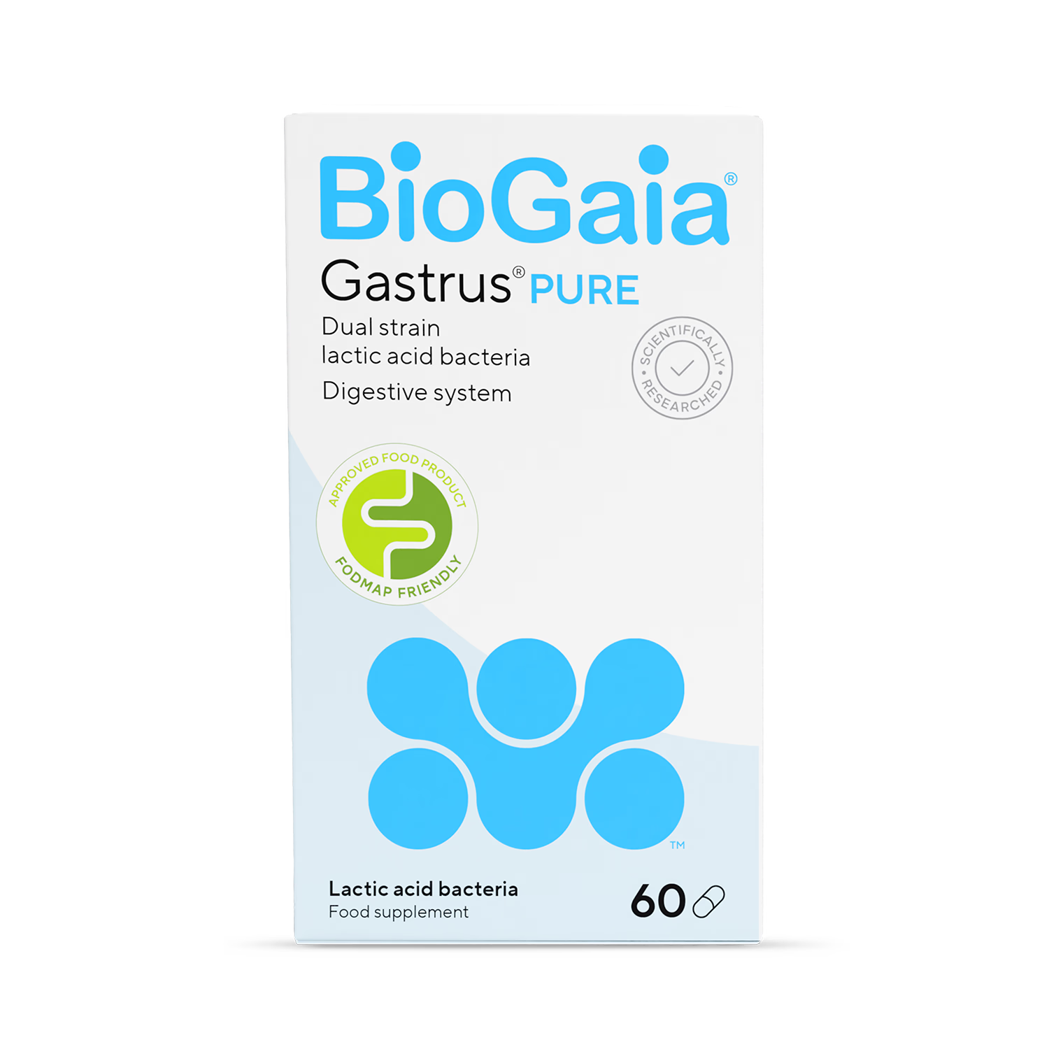 BioGaia probiotic Gastrus PURE 60 capsules - British product