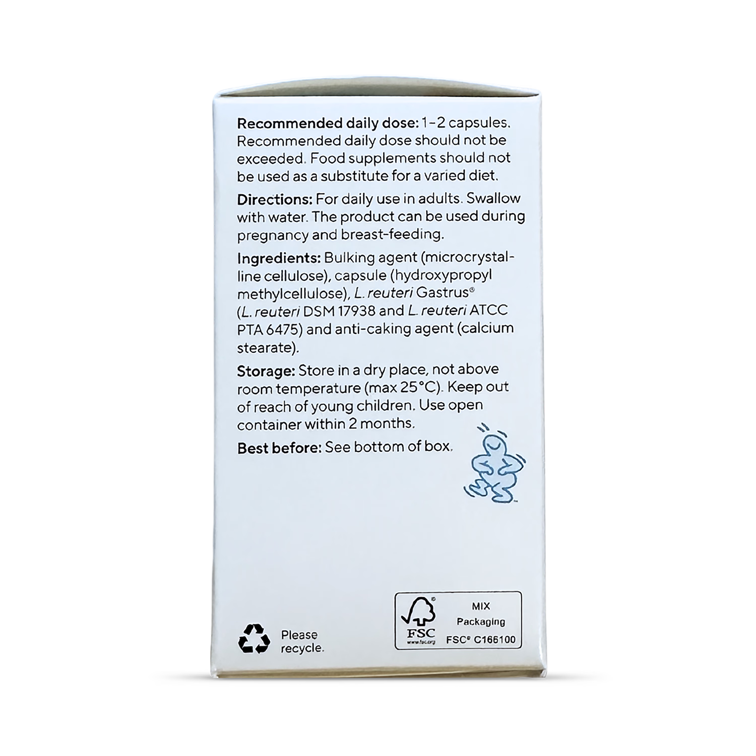 BioGaia probiotic Gastrus PURE 60 capsules - British product