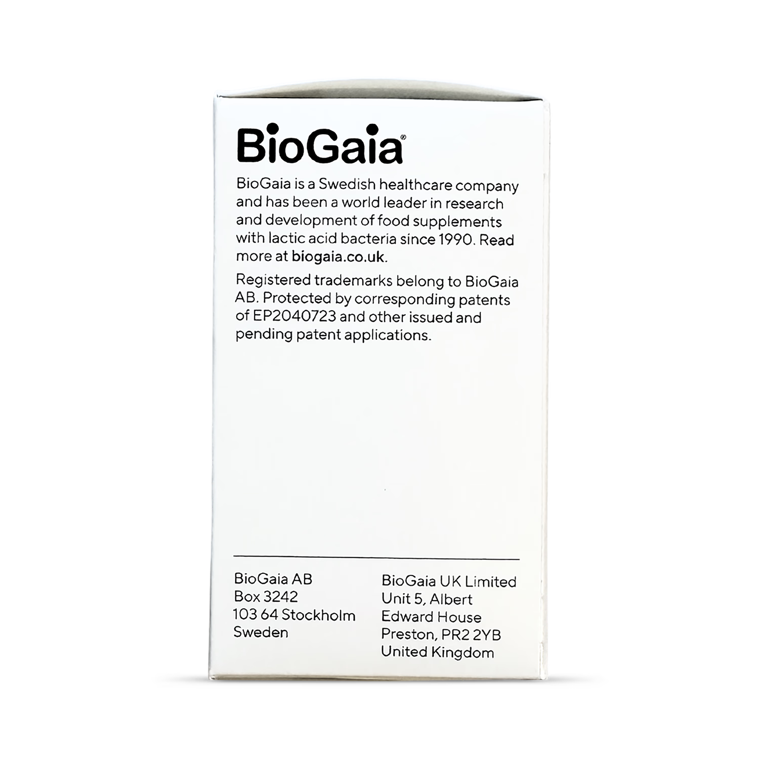 BioGaia probiotic Gastrus PURE 60 capsules - British product