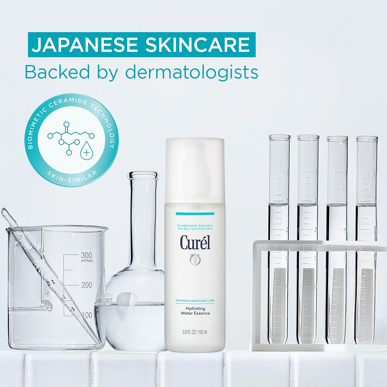 Curél Hydrating Water Essence 150ml for sensitive skin, imported from the UK