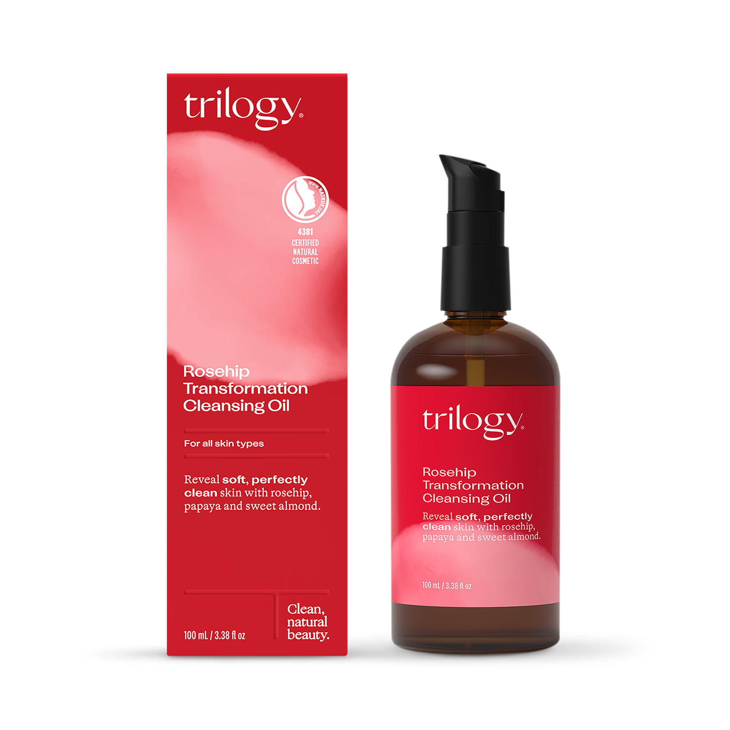 Natural Rosehip and Sweet Almond Emulsifying Cleansing Oil 100ml