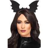 Smiffys Bat Wings Headband black costume accessory, UK version