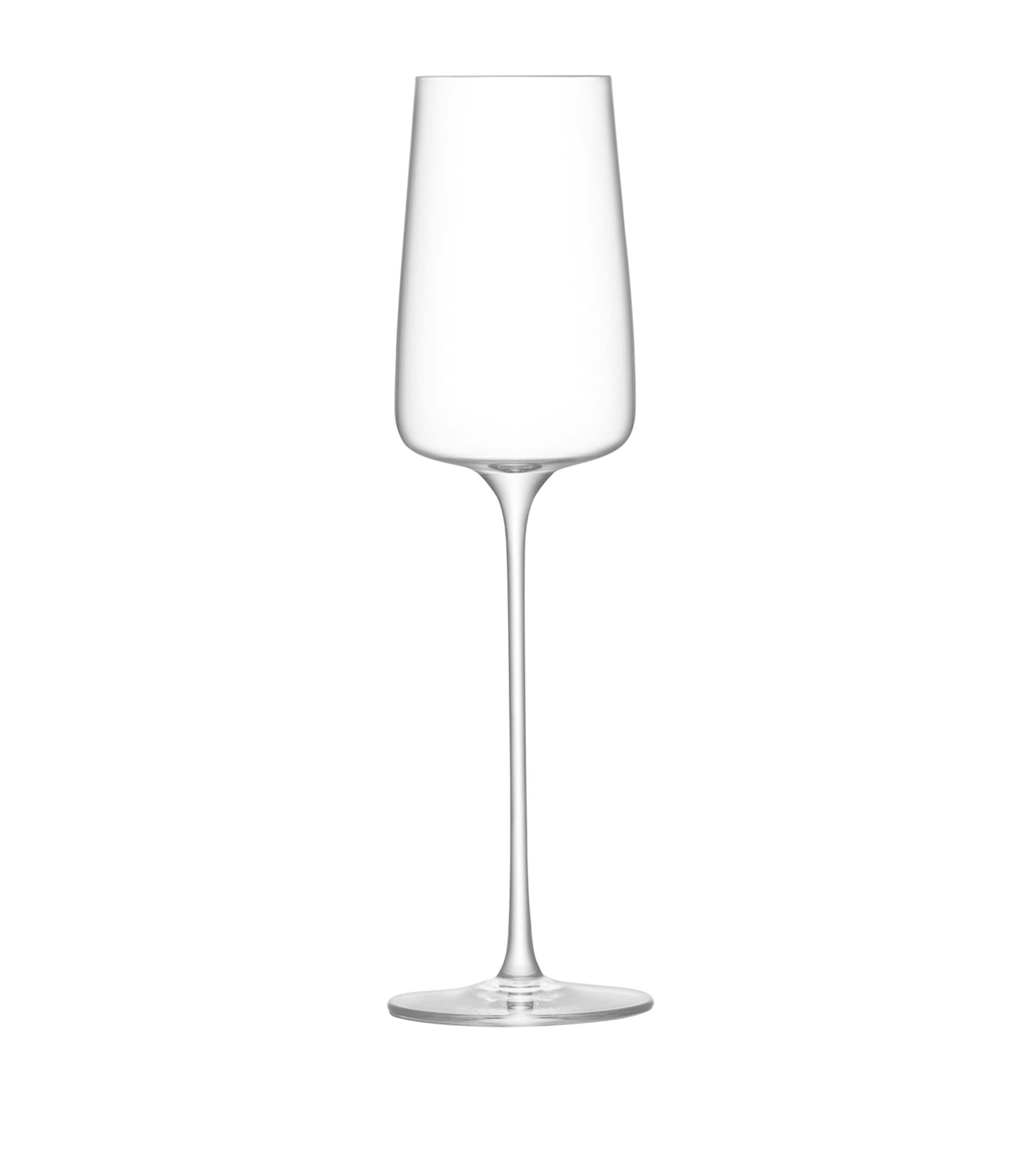 LSA International Metropolitan champagne flutes set of 4 230ml, UK version
