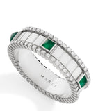 MARLI New York Life spinning ring with green agate and diamonds - British product