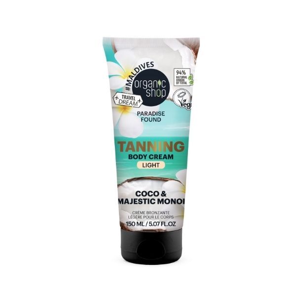 Organic Shop LIGHT self-tan body cream 150ml, UK version