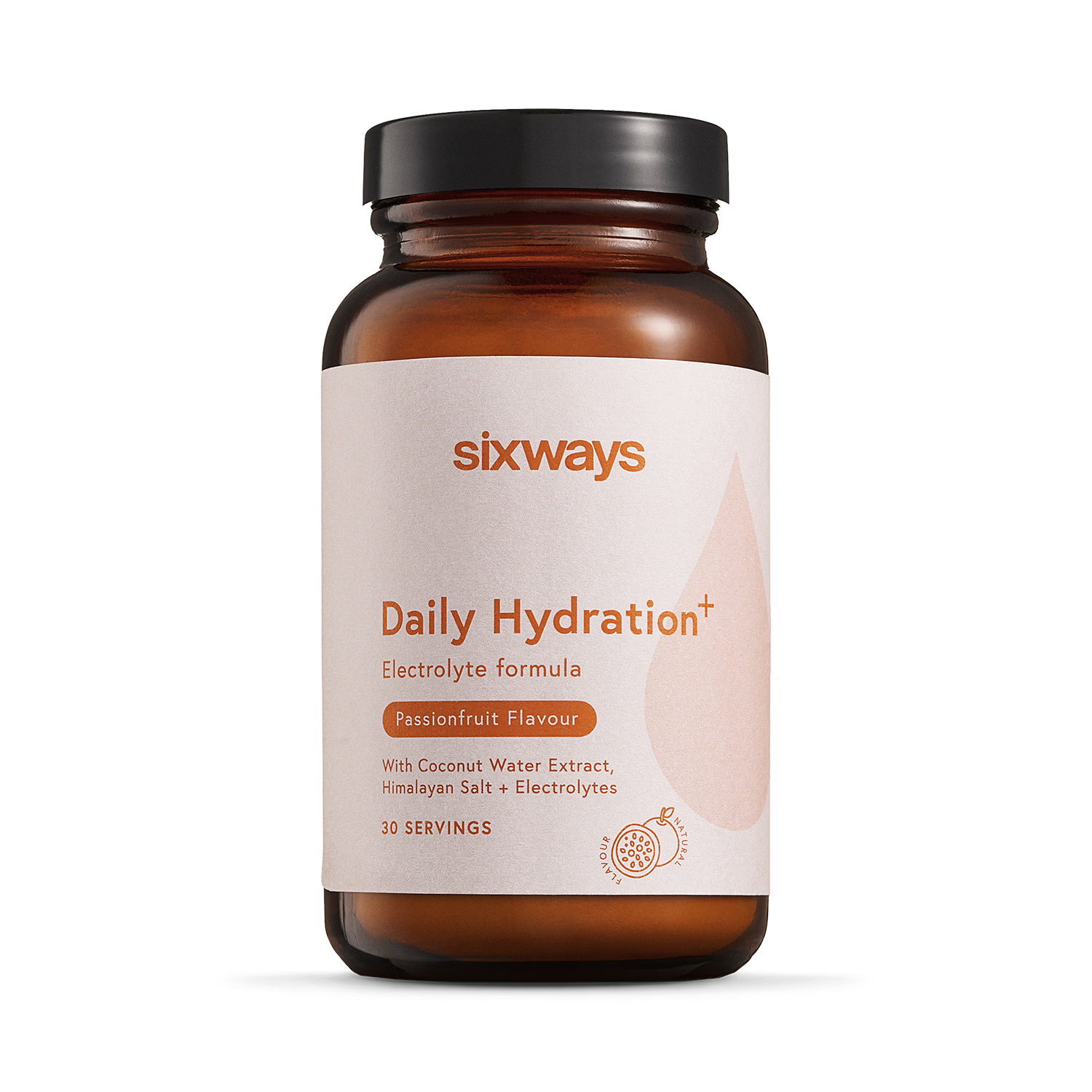Sixways Daily Hydration Powder Passionfruit 180g (British brand)