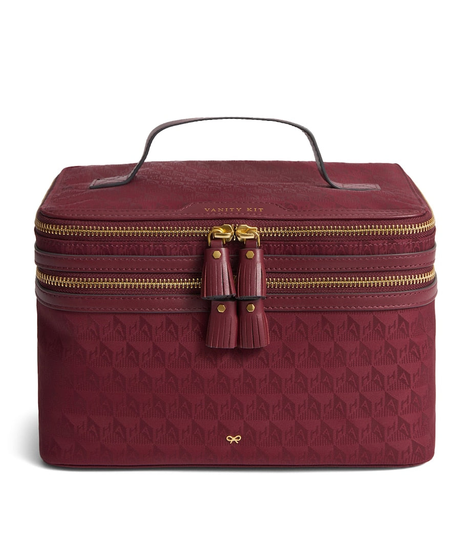 Anya Hindmarch Jacquard Logo Vanity Kit Bag - British product