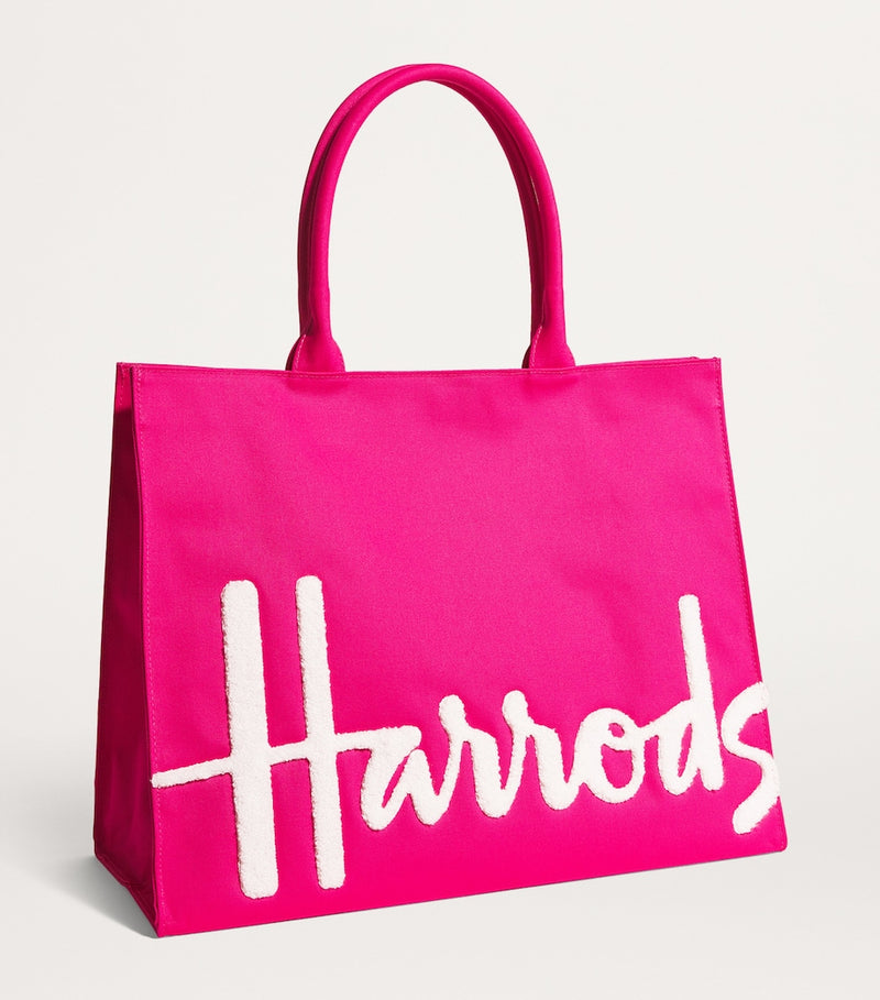 Harrods Large Cotton Logo tote bag, UK version