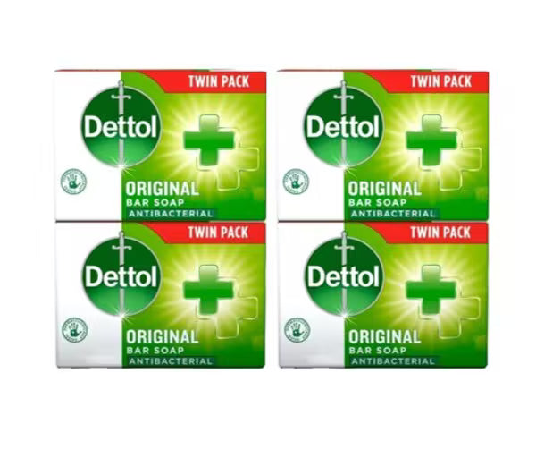 Dettol Antibacterial Hand Soap Bar 4 x 100g - British product